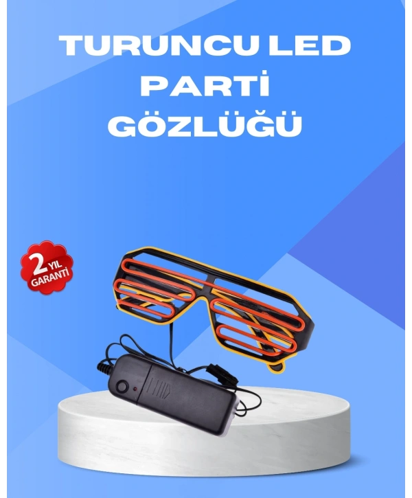 Gece Eğlencelerine Özel Renkli LED Işıklı Gözlük