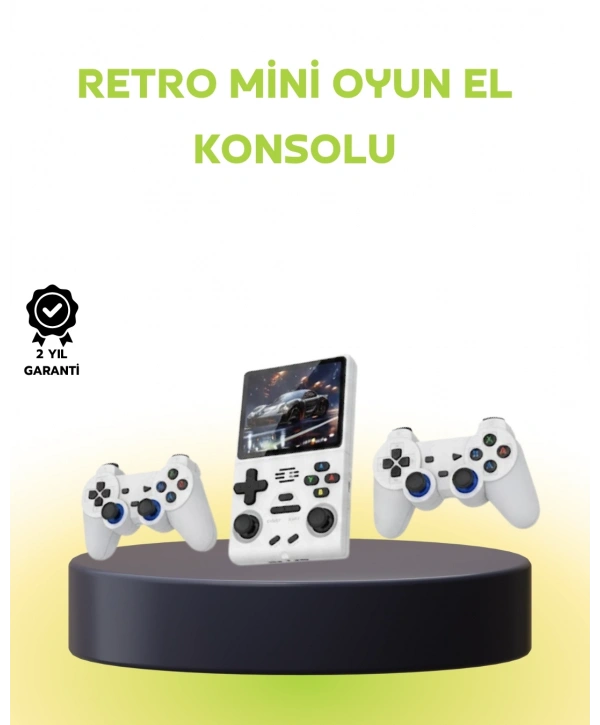 Geniş Ekranlı Taşınabilir Retro Oyun Konsolu