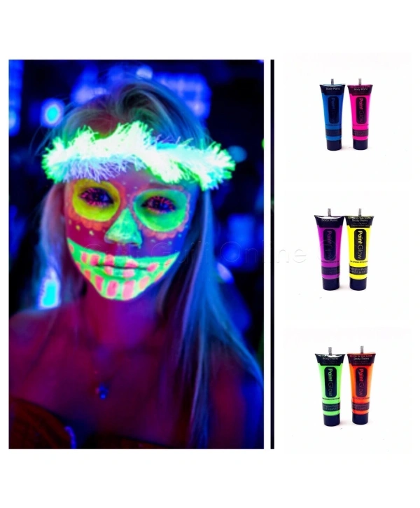 Glow Boya Fosforlu Krem Boya 12 Adet (5047)