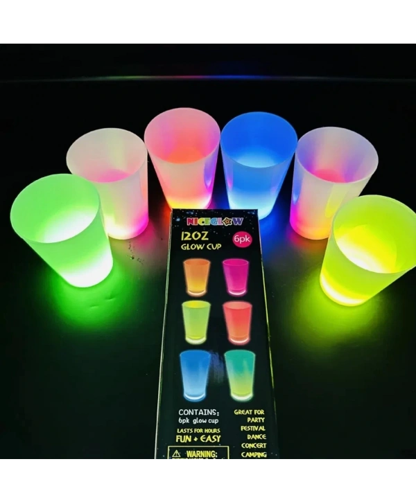 Glow Partisi Bardakları 6 Renk 6 Adet 1.5 oz 4.5 x 6.5 cm (5047)