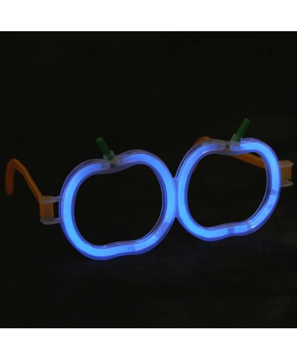 Glow Stick Elma Gözlük - Glow Partisi Gözlüğü - Glow Stick Gözlük 12 Adet (5047)
