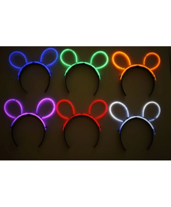Glow Taç Fosforlu Taç Karışık Renk 12 Adet (5047)