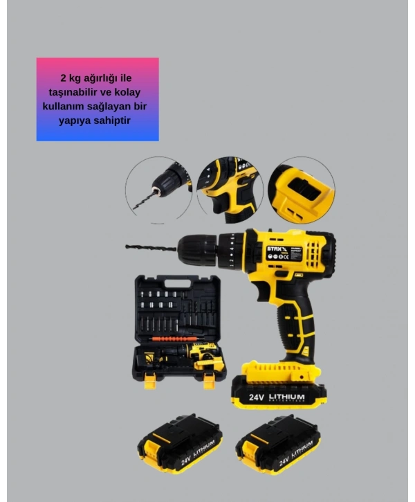 Hafif ve Ergonomik 12V Kablosuz Matkap | Hızlı Şarj ve Uzun Pil Ömrü