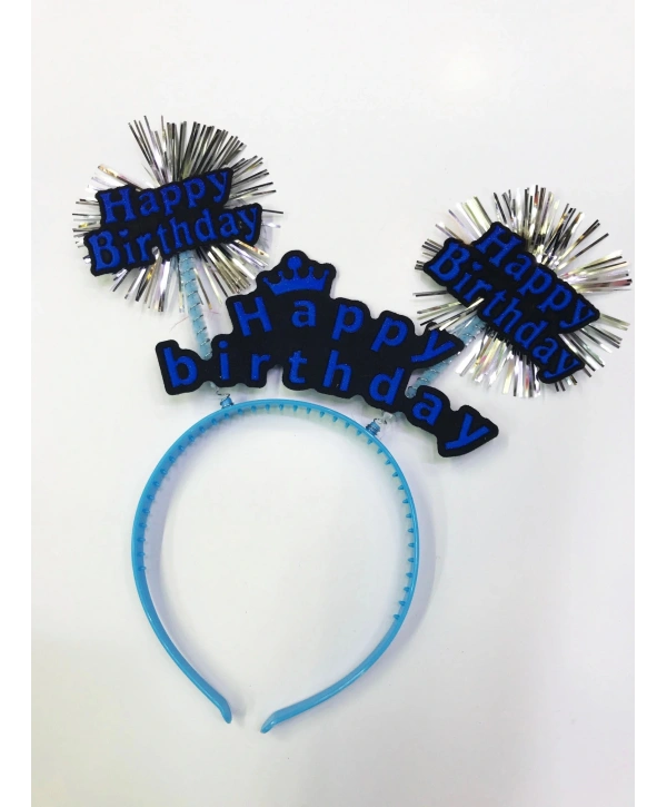 Happy Birthday Neon Renk Doğum Günü Tacı 12 Adet (5047)