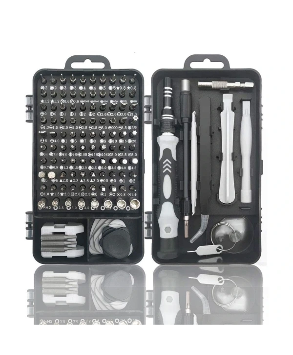 Hassas Tornavida Seti Bilgisayar Pc Telefon Onarım Aracı Seti Manyetik 115 in 1 Tornavida Seti (5047)