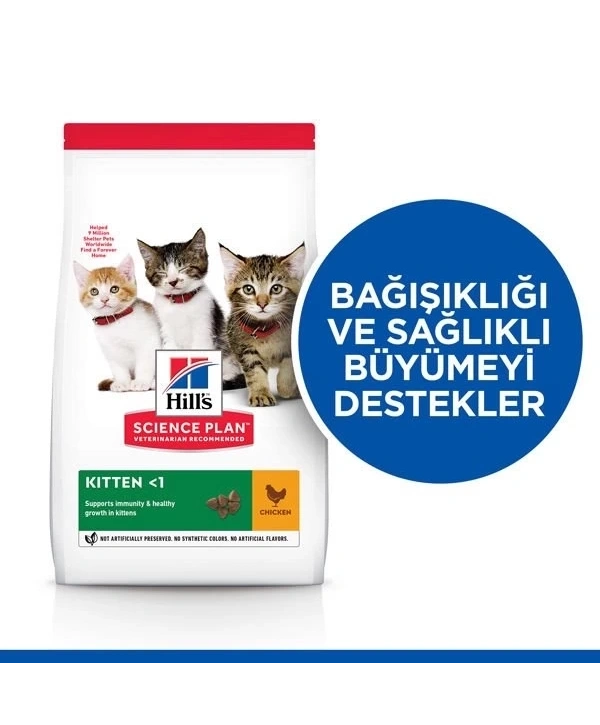 Hills Kitten Tavuklu Yavru Kedi Maması 3 Kg