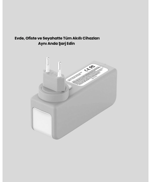Hızlı Şarj Destekli Zaman Ayarlı USB Şarj Adaptörü