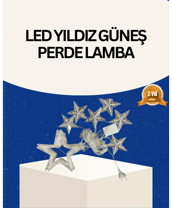 İç Mekan Uyumlu Yıldız Peri Led Perde 3x3 Metre