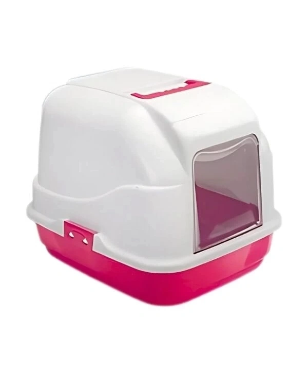 İmac My Cat Filtresiz Kapalı Kedi Tuvaleti Pembe 50x40x40 Cm