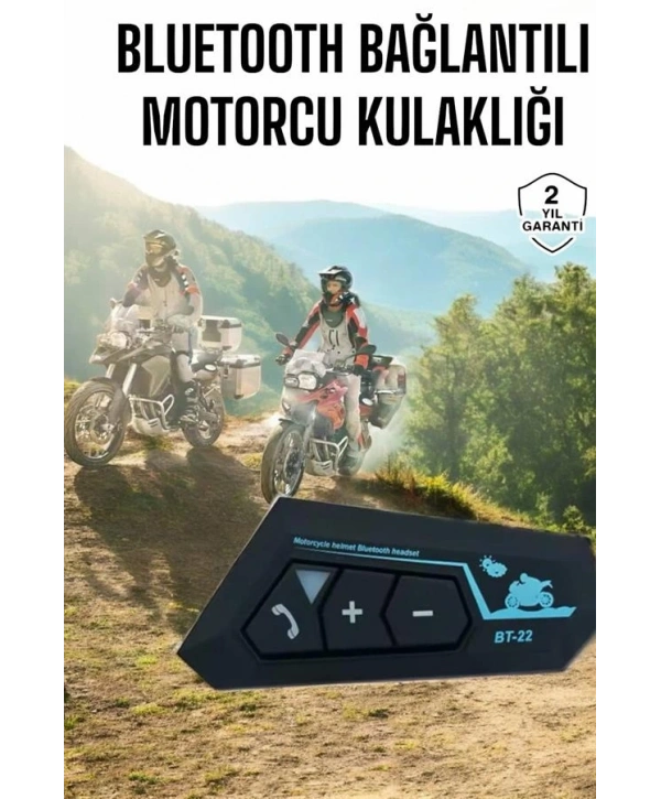 İnterkom Intercom Kask Kulaklık Bt22 Bluetooth Motosiklet Kulaklık 5.0 Bluetooth