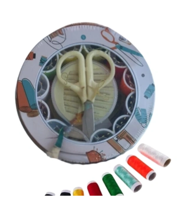 İplik Set Teneke Kutu Dikiş Seti