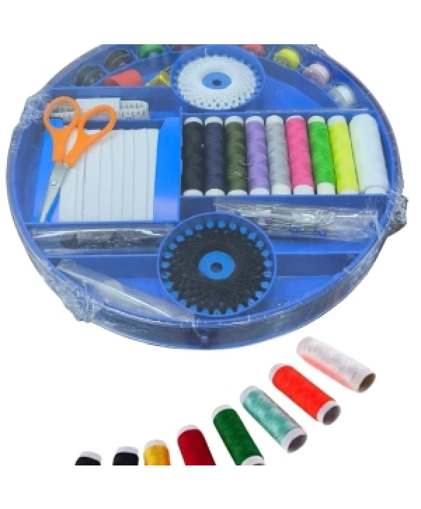 İplik Set Yuvarlak Plastik Dikiş Seti