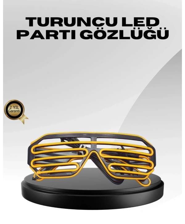 Işıklı Tasarımlı LED Gözlük Eğlence Aksesuarı