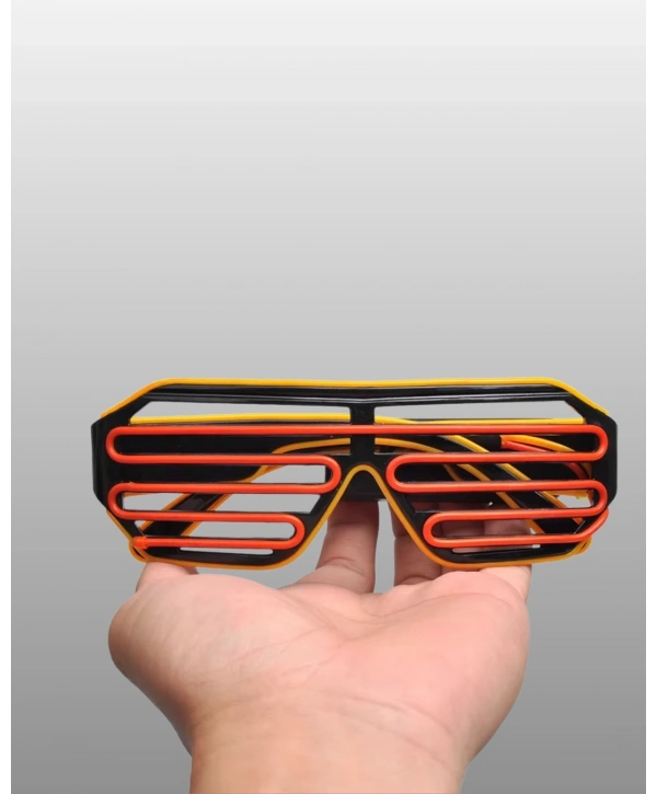 Işıklı Tasarımlı LED Gözlük Eğlence Aksesuarı