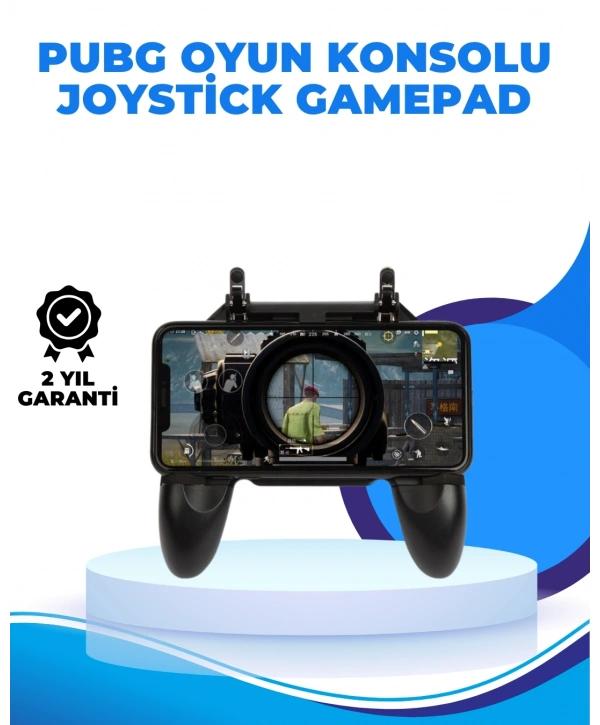 Joystickli ve Tetikleyicili PUBG Mobile Gamepad Oyun Kontrolcüsü