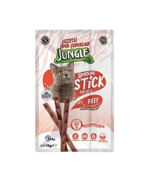 Jungle Dana Etli Stick Kedi Ödülü 3 Adet 5 Gr