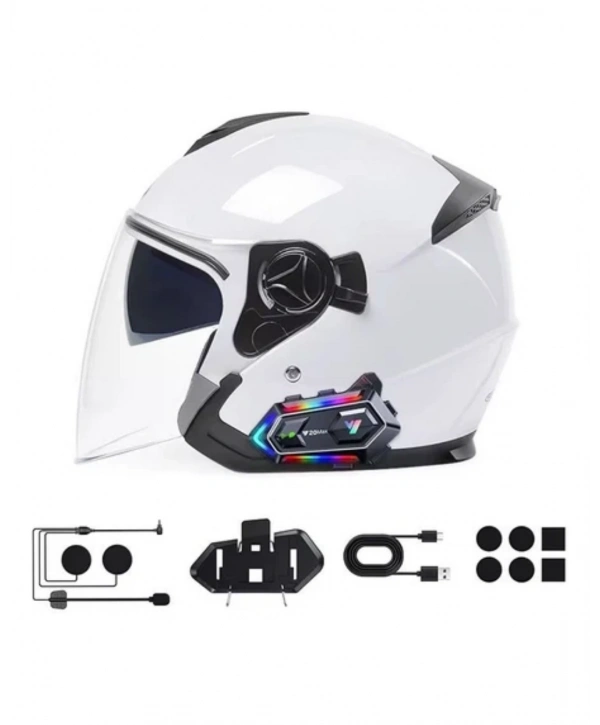 Kablosuz Bluetooth Motosiklet Kask İntercom IPX6 Su Geçirmez