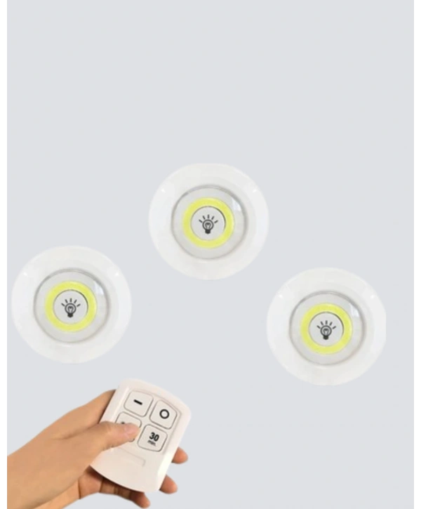 Kablosuz Gün Işığı 3’lü LED Spot Lamba Kumandalı