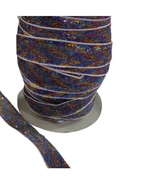 Kadife Kurdele Simli 1,5 Cm Karışık Renk 2 Metre