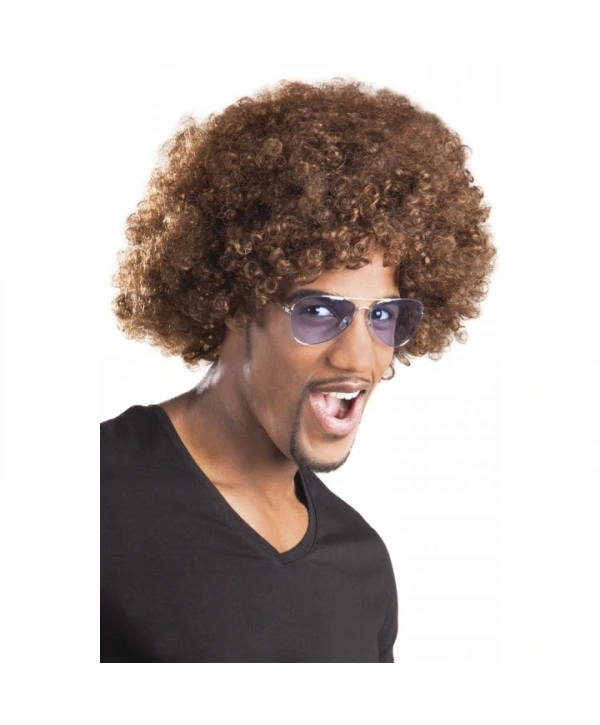 Kahve Renk Kıvırcık Afro Bonus Peruk (5047)