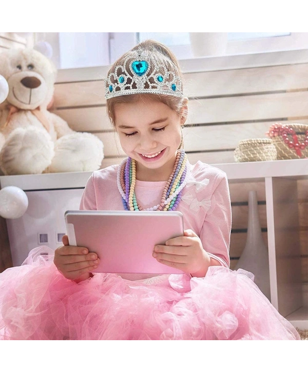 Karlar Ülkesi Mavi Kalpli Taşlı Elsa Tacı (5047)