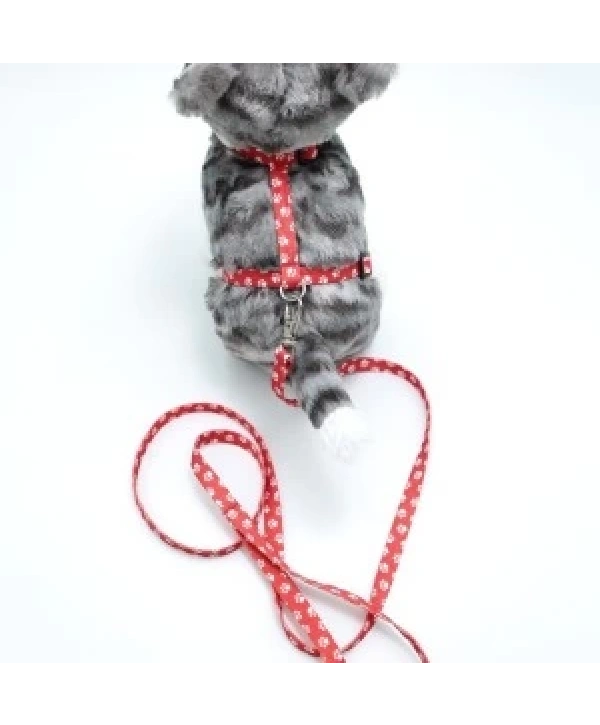 Kedi Patili Göğüs Tasması Ve Gezdirme Seti Ps9647