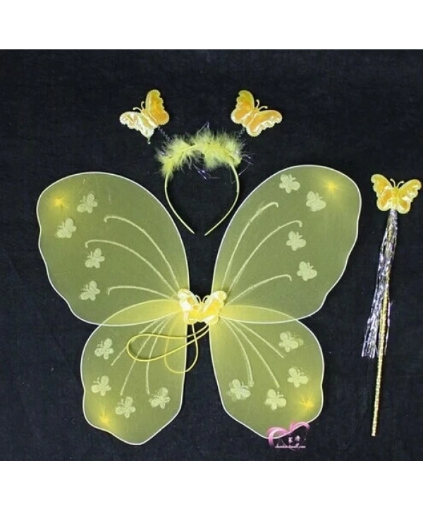 Kelebek Kanat Seti Sarı Renk (5047)