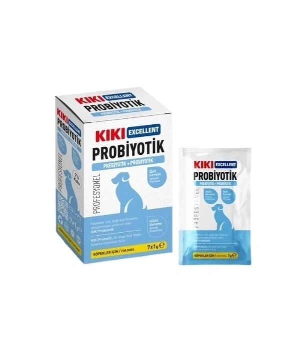 Kiki Excellent Köpekler için Toz Probiyotik ve Prebiyotik Saşe 1 Gr 7 Adet