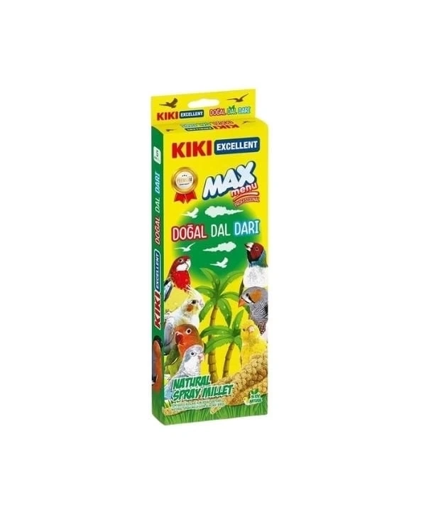 Kiki Excellent Max Menu Kuşlar için Doğal Dal Darı
