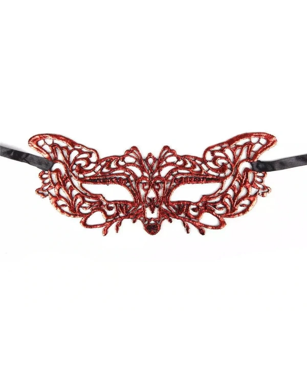 Kırmızı Dantel Masquerade Maskesi 9 No (5047)