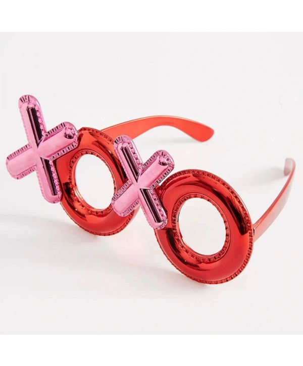 Kırmızı Renk Xoxo Yazılı Parti Gözlüğü 17x7 cm (5047)