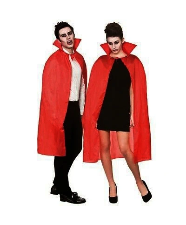 Kırmızı Renk Yakalı Pelerin 120 cm (5047)