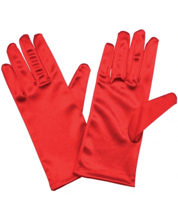 Kırmızı Renk Yetişkin Boy Likralı Gösteri Eldiveni (5047)