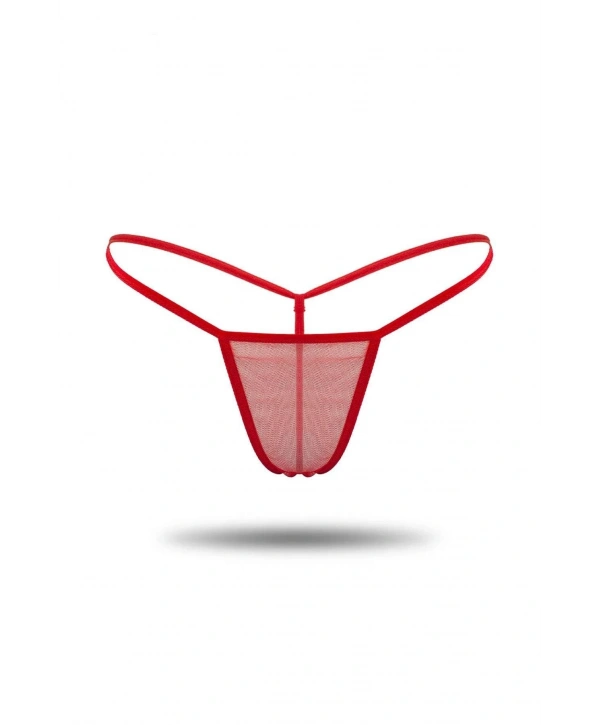 Kırmızı Tül Tanga Tm1115