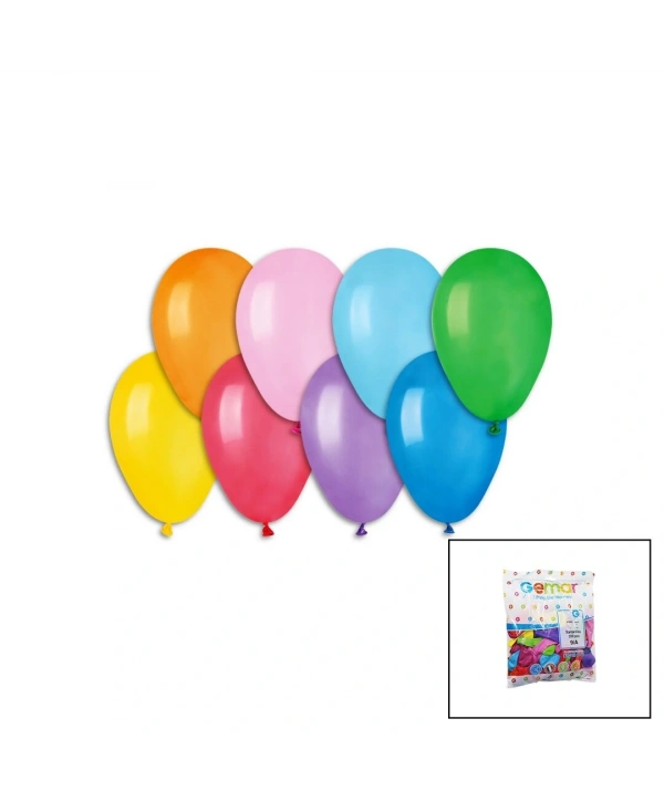 KLASİK RENKLİ BALON 7 İNÇ - 19CM - 100PCS (5047)