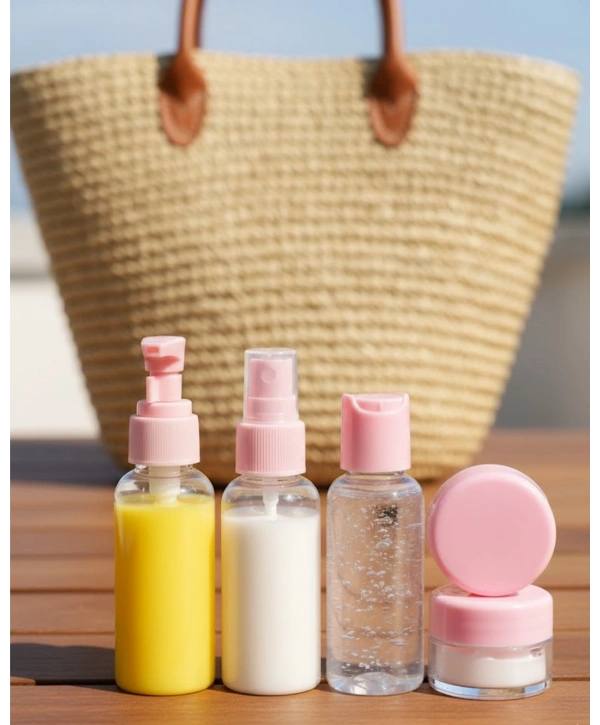 Kompakt 5 Parça Seyahat Kozmetik Şişe Takımı