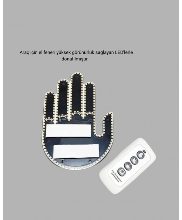 Kompakt Tasarımlı LED Jest Işığı – Selam ve Teşekkür Modları