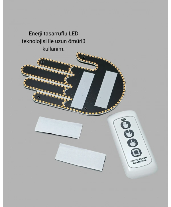 Kompakt Tasarımlı LED Jest Işığı – Selam ve Teşekkür Modları