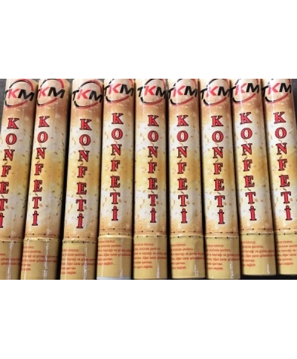 KONFETİ KARNAVAL METALİK RENKLİ 30CM (5047)