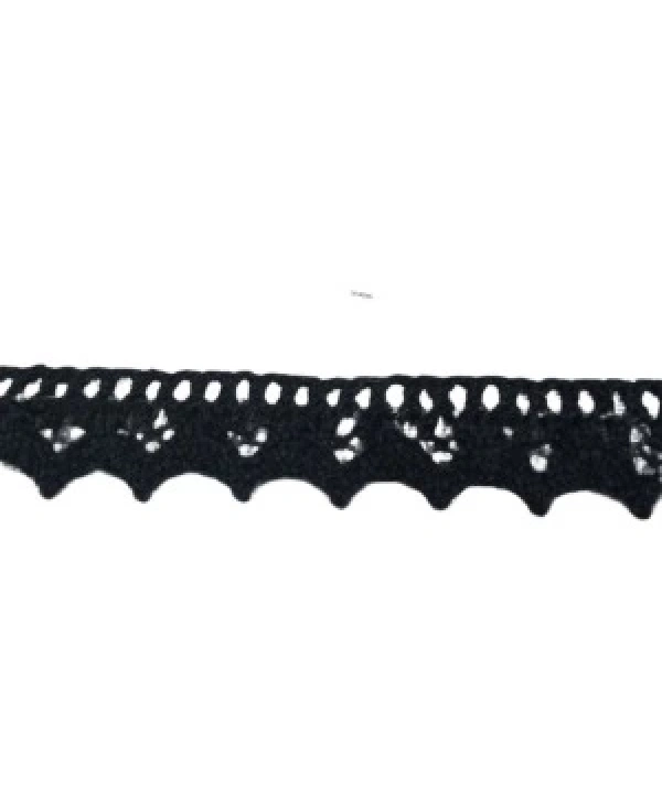 Kopanaki Dantel En 1,5 Cm Siyah 1 Metre