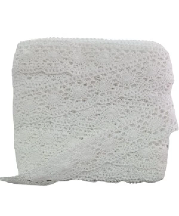 Kopanaki Dantel En 5 Cm Badem Model Beyaz 5 Metre