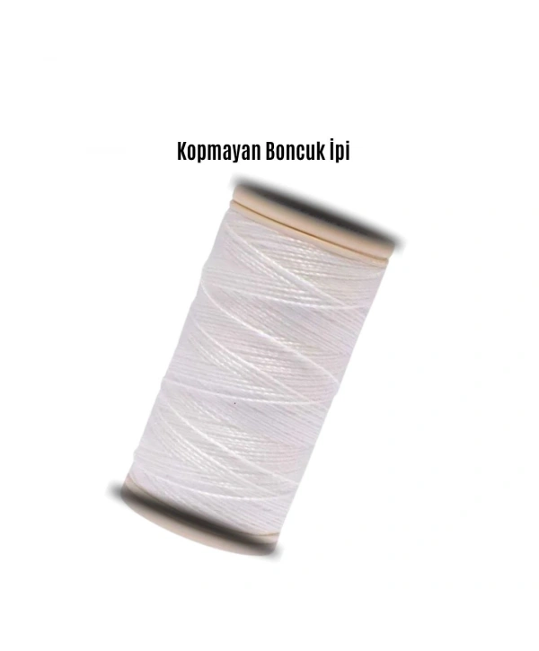 Kopmayan Boncuk İpi 100 Metre Beyaz 2 Adet