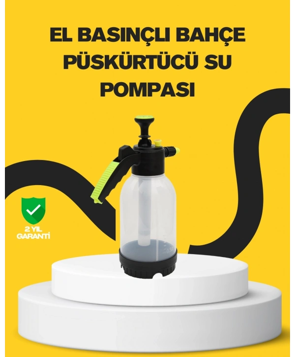 Köpük Püskürtücü 2 Litre Dayanıklı Manuel Basınçlı Yıkama Şişesi