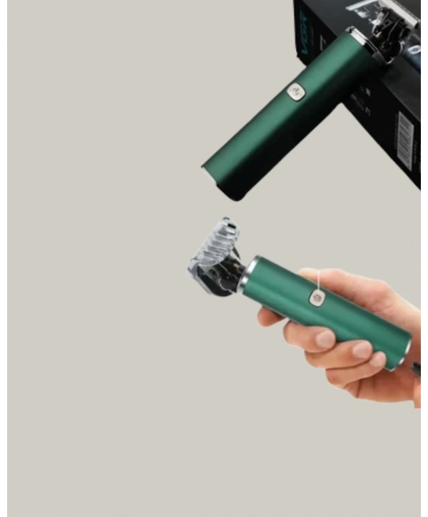 Koyu Yeşil Profesyonel Metal Gövdeli Saç Kesme Makinesi