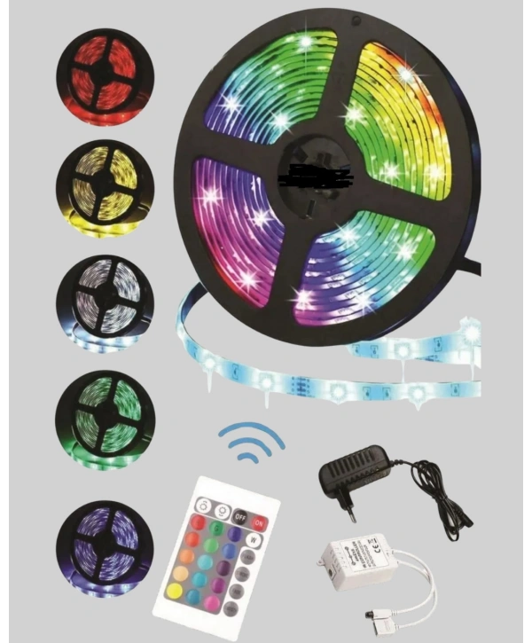 Kumandalı 5 Metre Şerit LED Dekoratif Aydınlatma