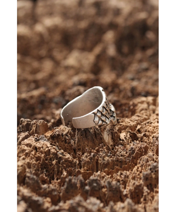 Kuru Kafa Desen Ayarlanabilir Yüzük