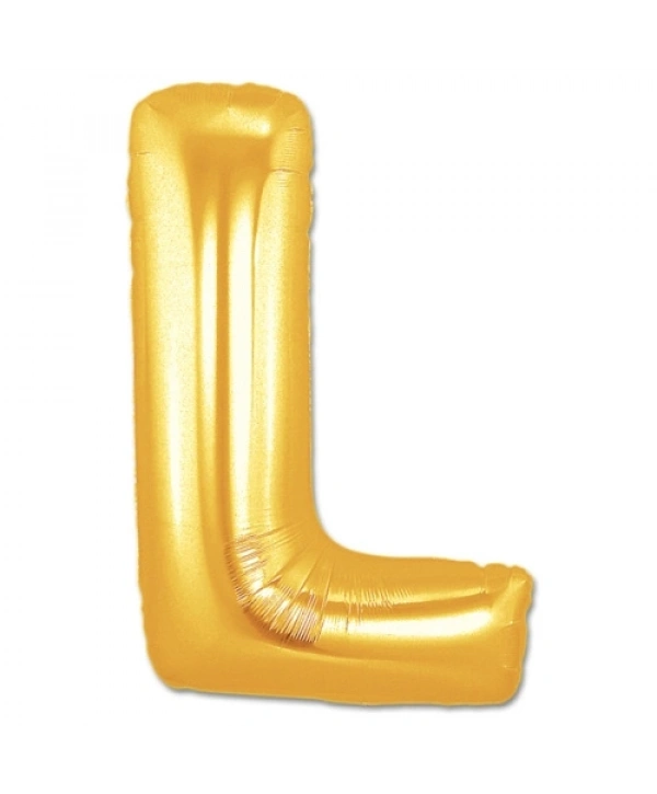 L Harf Folyo Balon Altın Renk  40 inç (5047)