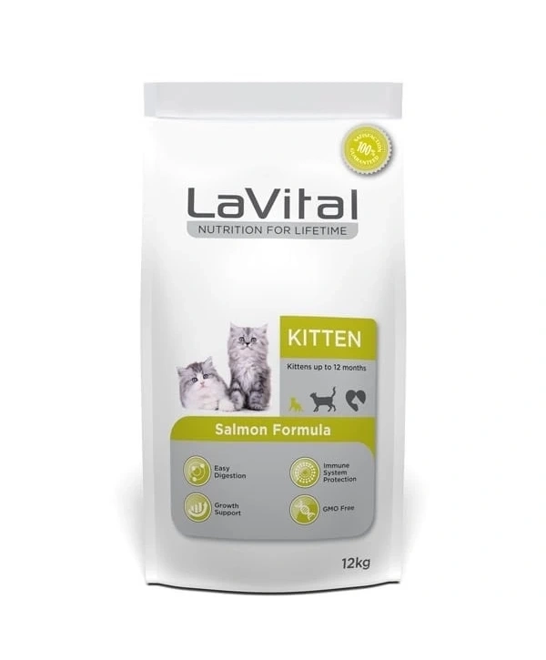 Lavital Kitten Somonlu Yavru Kedi Maması 12 Kg