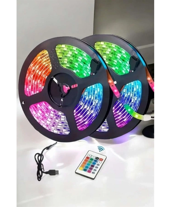 Led Işık 5 Metre Şerit Led RGB Işıklı