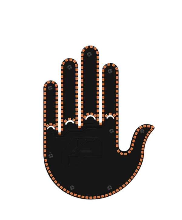 Led Işık El İşareti Araç Camı İçin Uzaktan Kumandalı